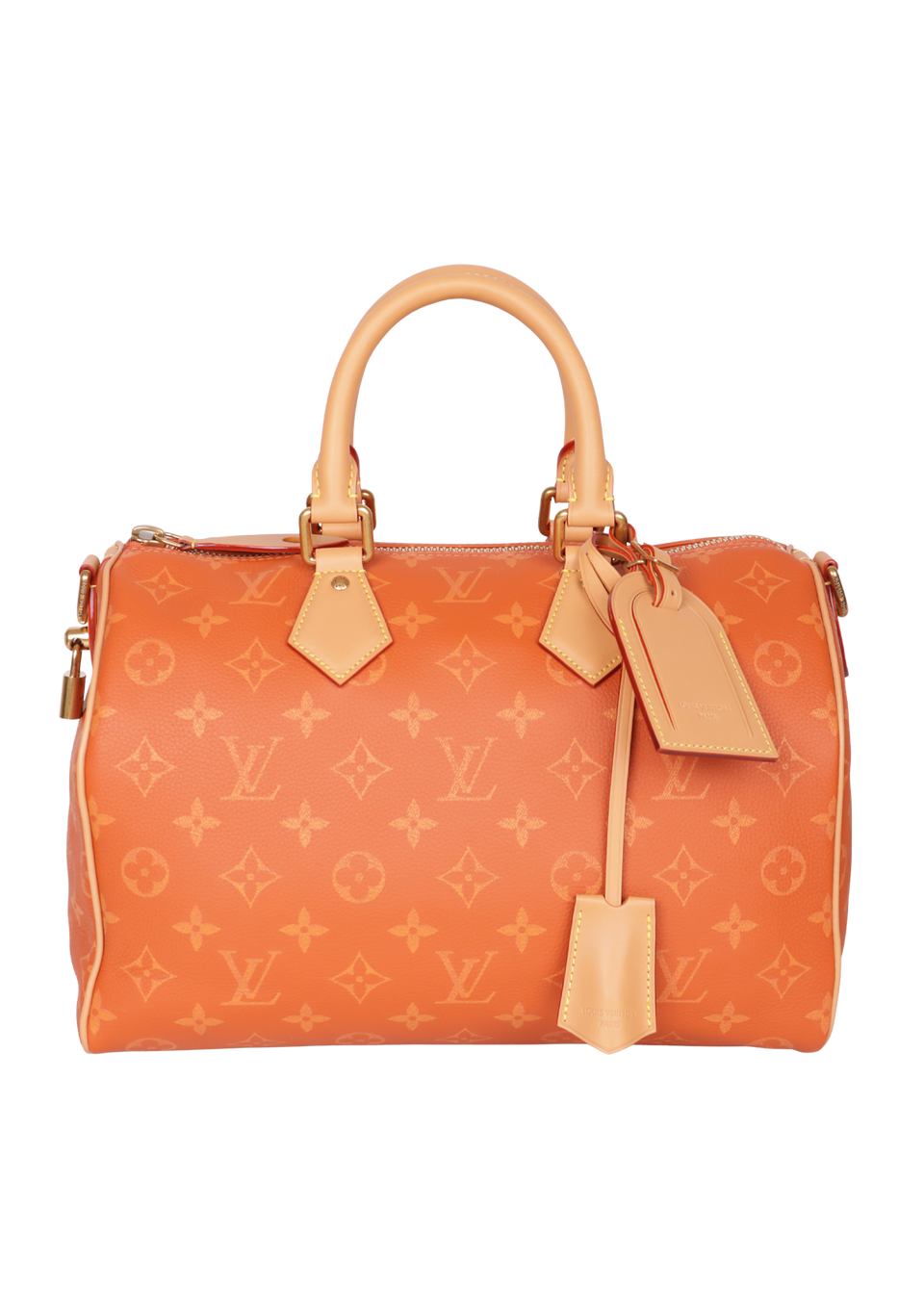 BOLSA LOUIS VUITTON MONOGRAM SPEEDY P9 30 BANDOULIERE LARANJA