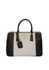 SAFFIANO LUX DOUBLE ZIP GALLERIA BICOLOR