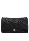XXL TRAVEL CLASSIC SINGLE FLAP LAMBSKIN BAG