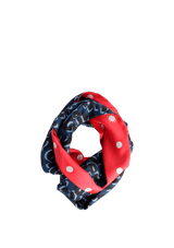 LEOPARD SILK SNOOD INFINITY SCARF