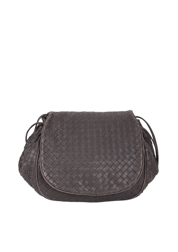 INTRECCIATO FLAP MESSENGER BAG