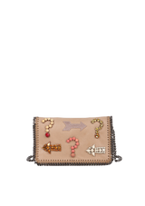 EMBELLISHED SMALL FALABELLA FLAP BAG