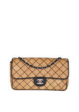 VINTAGE RAFFIA CLASSIC SINGLE FLAP