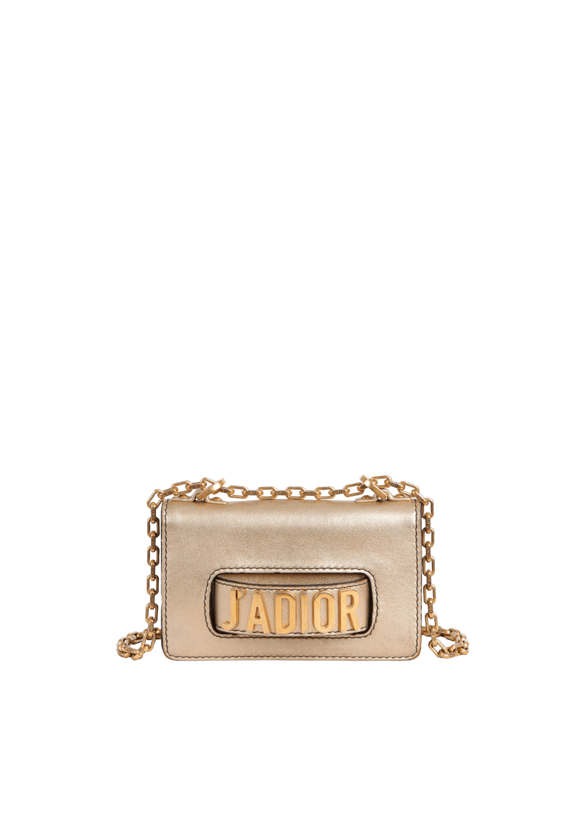 BOLSA CHRISTIAN DIOR J'ADIOR FLAP BAG DOURADO ORIGINAL – Gringa