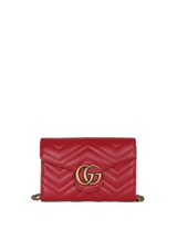 GG MARMONT WALLET ON CHAIN