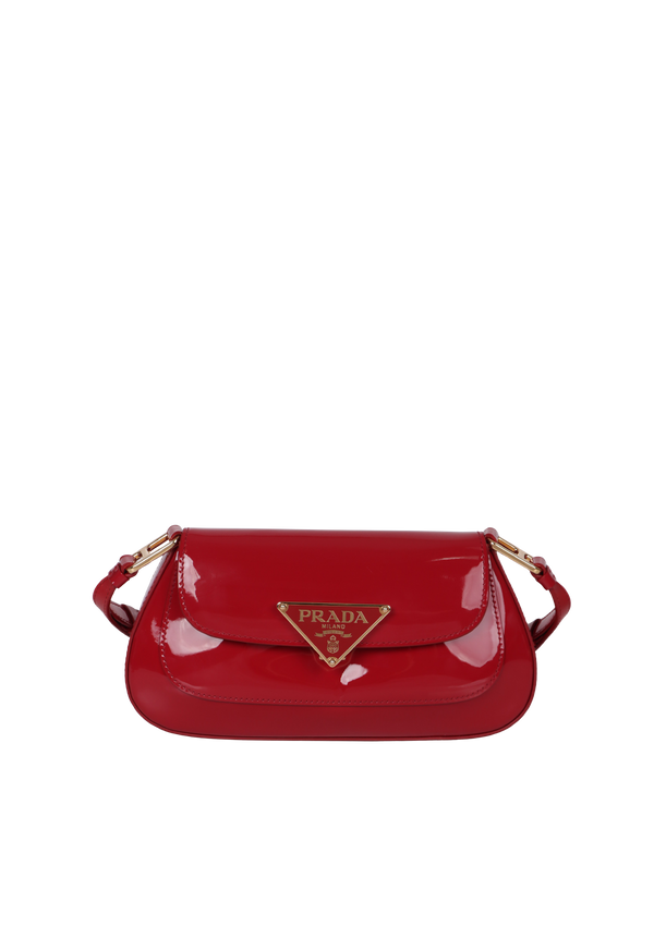 PATENT LEATHER LOGO BAG