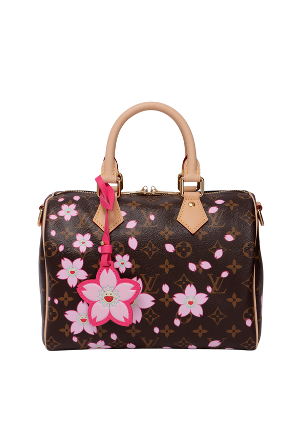 MONOGRAM CHERRY SPEEDY 25 BANDOULIÈRE