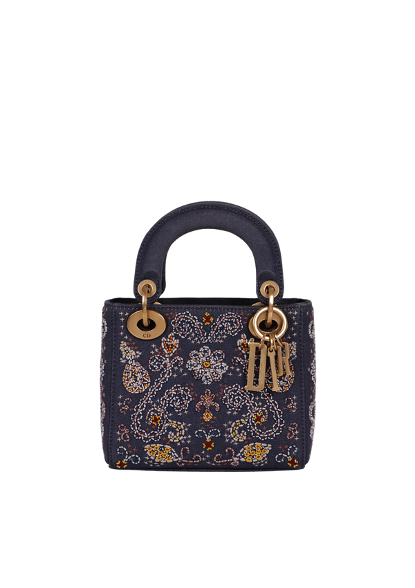 DENIM EMBROIDERED LADY DIOR