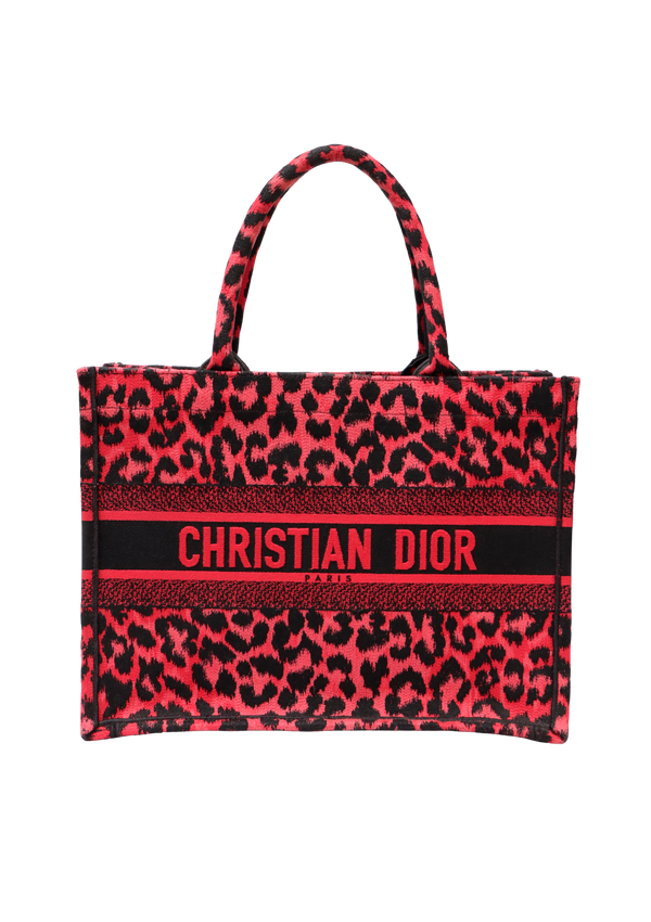 MEDIUM LEOPARD BOOK TOTE