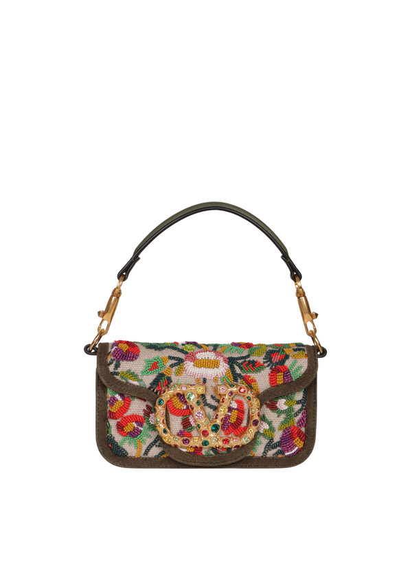 EMBELLISHED VLOGO LOCÒ SHOULDER BAG