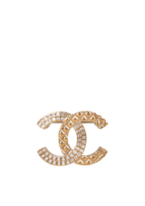 CC CRYSTAL BROOCH