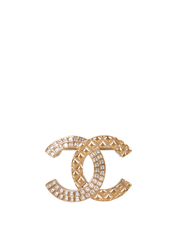 CC CRYSTAL BROOCH