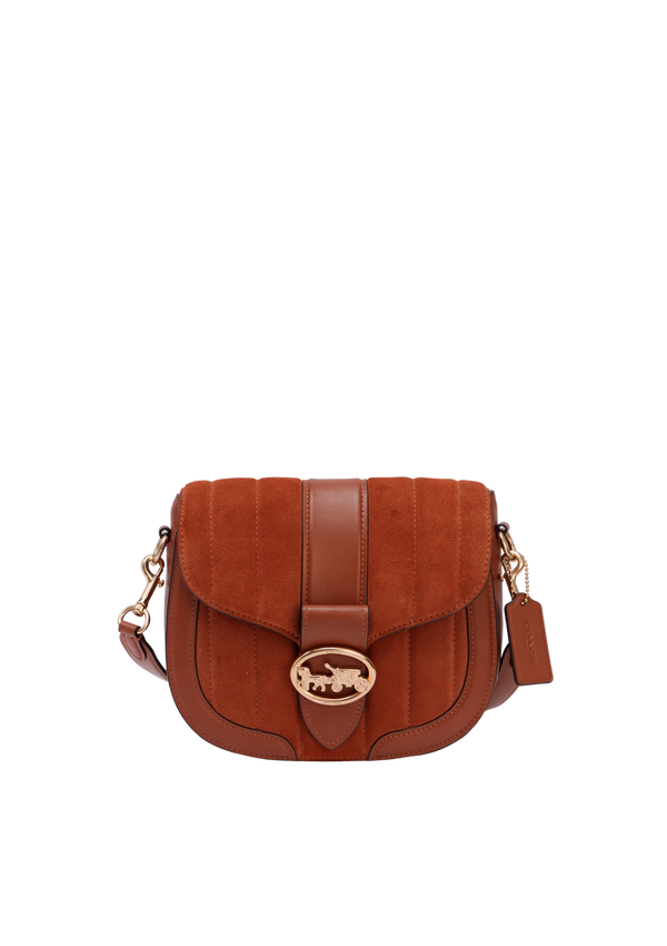 SUEDE GEORGIE SADDLE BAG