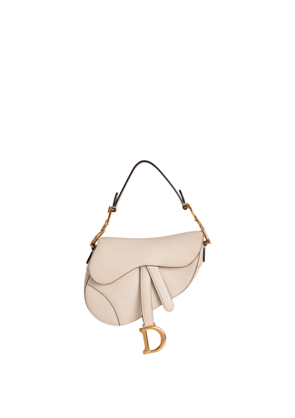 MINI LEATHER SADDLE BAG + STRAP