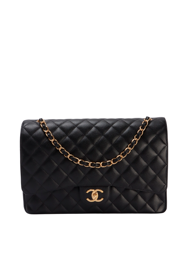 MAXI CLASSIC DOUBLE FLAP CAVIAR