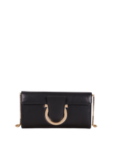 LEATHER GANCIO CLUTCH