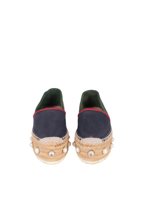 WEB RAFFIA PLATFORM SNEAKERS