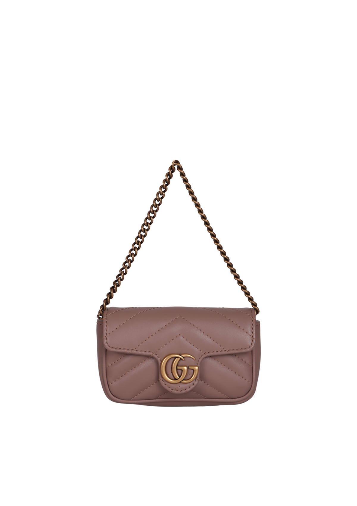 BOLSA GUCCI GG MARMONT CHAIN POUCH MINI BAG ROSA ORIGINAL – Gringa
