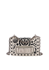 EMBROIDERED FLORAL J'ADIOR CHAIN FLAP BAG MINI