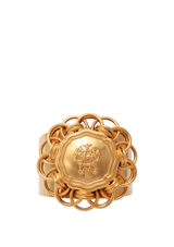 VINTAGE WIDE MEDALLION CUFF BRACELET