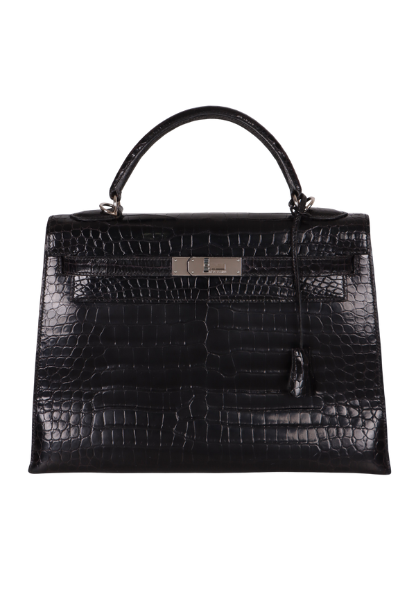 SHINY POROSUS CROCODILE KELLY SELLIER 32