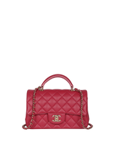 MINI RECTANGULAR TOP HANDLE FLAP BAG