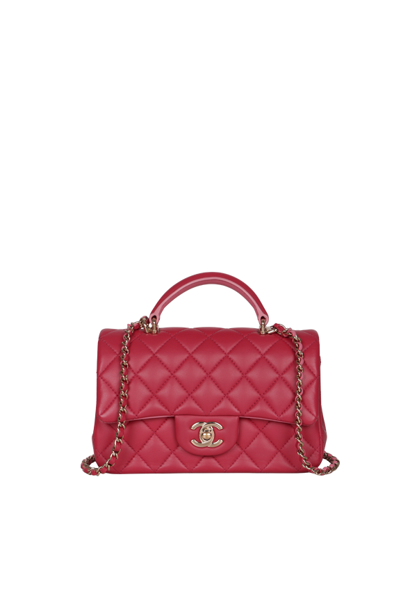 MINI RECTANGULAR TOP HANDLE FLAP BAG