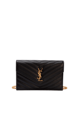 CASSANDRE ENVELOPE MATELASSÉ CHAIN WALLET