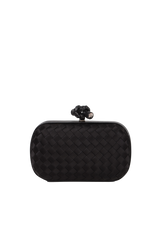 INTRECCIATO SATIN KNOT CLUTCH