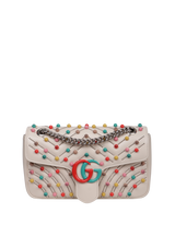 BEADED GG MARMONT MEDIUM BAG