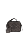 SMALL CC FILIGREE VANITY CASE CAVIAR