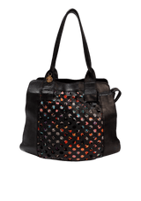 PERFORATED LEATHER TOTE BAG