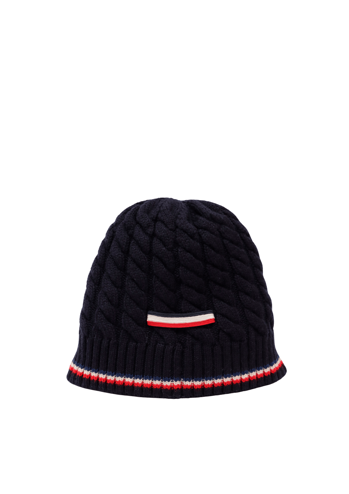 帽子 MONCLER BERRETTO Knitted beanie ACESSóRIO MONCLER BERRETTO STRIPE TRICOT BEANIE AZUL P ORIGINAL