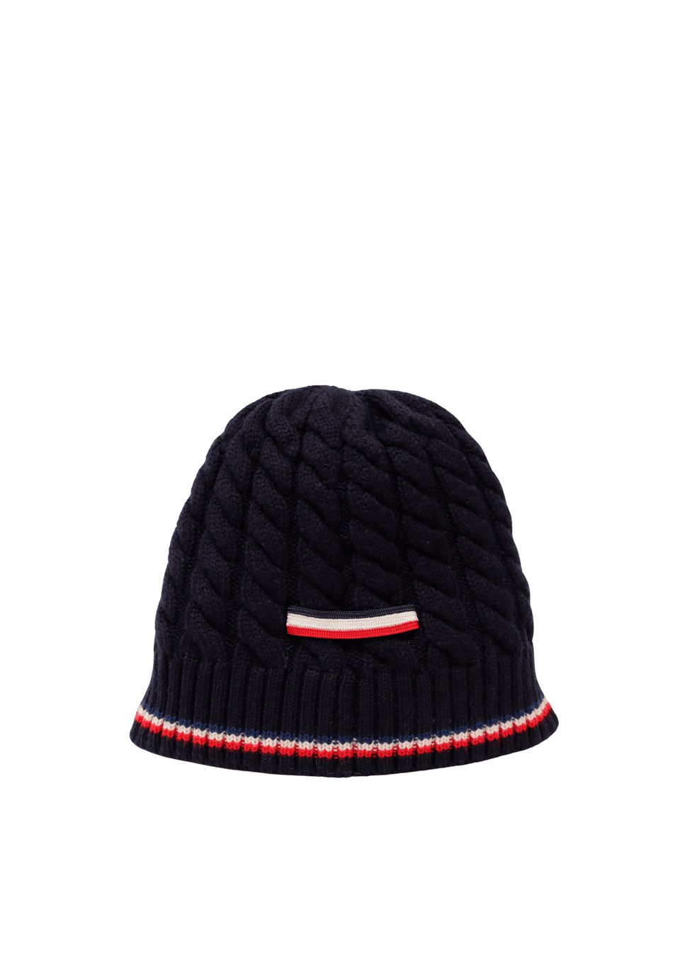 ACESSóRIO MONCLER BERRETTO STRIPE TRICOT BEANIE AZUL P ORIGINAL
