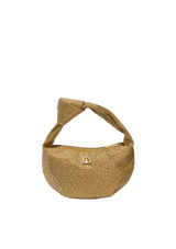 BOLSA EM CETIM COM CRISTAIS