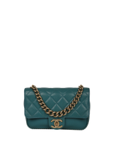SMALL CC FLAP BAG STUDDED