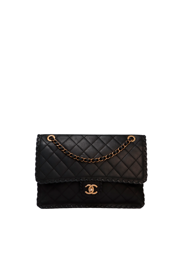 MEDIUM  HAPPY STITCH FLAP BAG