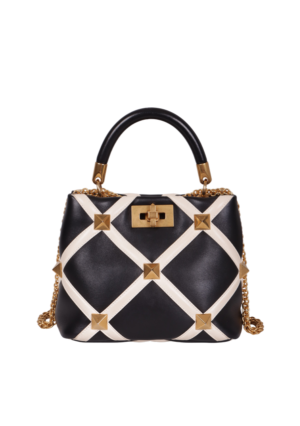 SMALL ROMAN STUD TOP HANDLE BAG