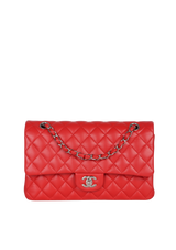 MEDIUM CLASSIC DOUBLE FLAP LAMBSKIN
