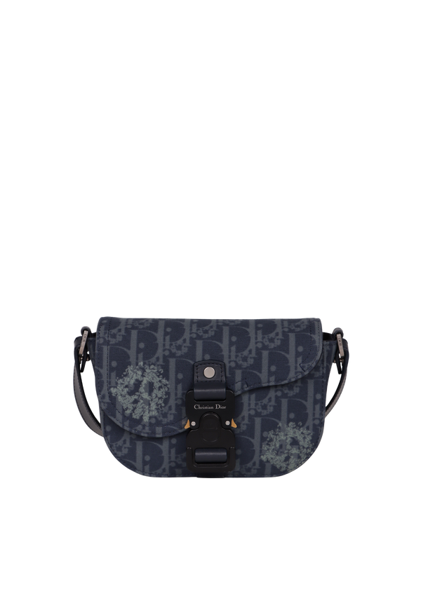 OBLIQUE JACQUARD SADDLE MINI