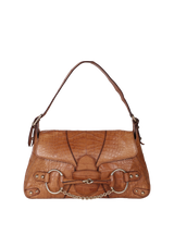 CROCODILE HORSEBIT SHOULDER BAG
