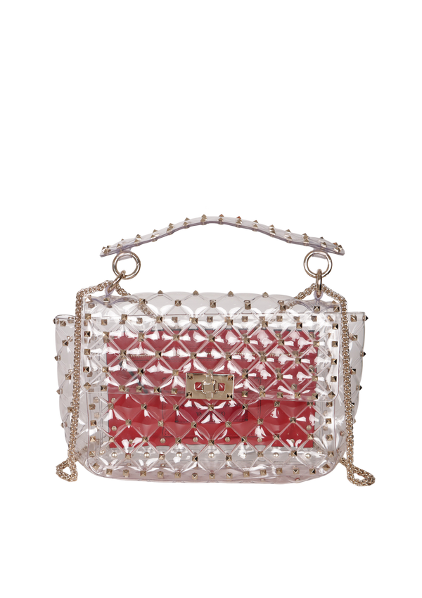 MEDIUM ROCKSTUD SPIKE QUILTED PVC
