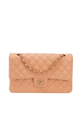 MEDIUM CLASSIC DOUBLE FLAP LAMBSKIN
