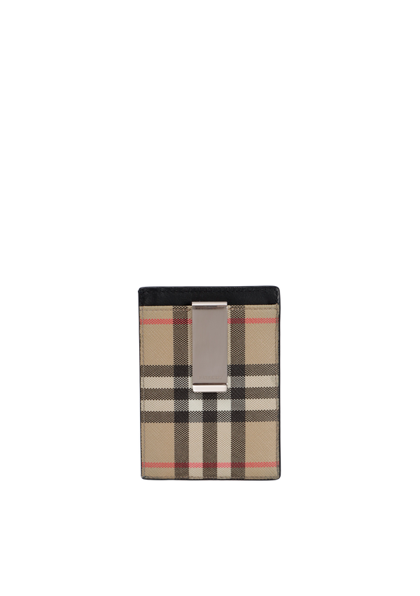 VINTAGE CHECK CARD HOLDER