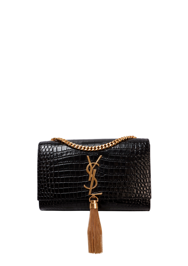 SMALL KATE TASSEL CROCODILE EMBOSSED