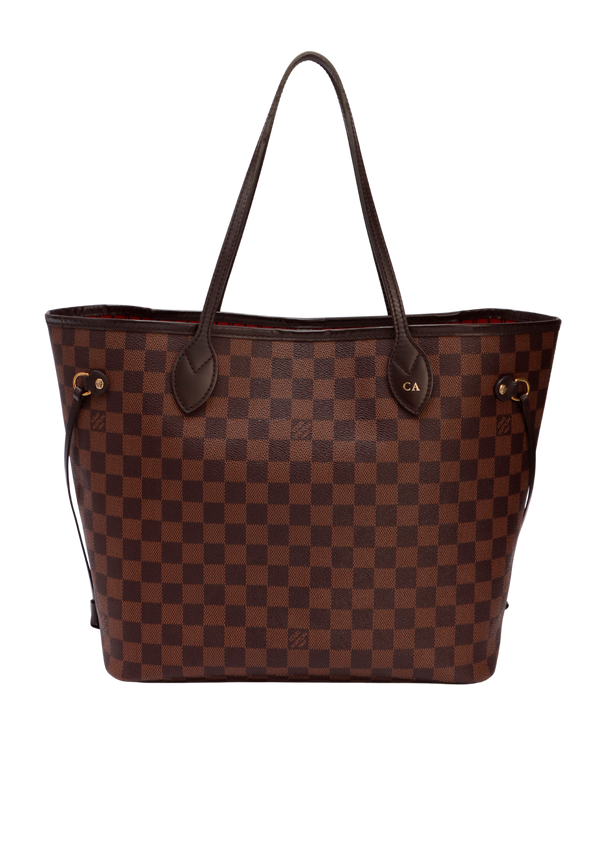 DAMIER ÉBÈNE NEVERFULL MM W/ POUCH