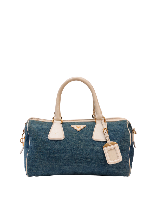 DENIM SATCHEL BAG