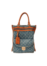 VINTAGE MONOGRAM DENIM SAC PLAT