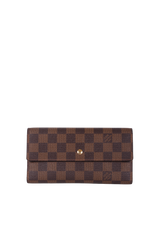 DAMIER ÉBÈNE SARAH WALLET