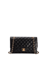MEDIUM CLASSIC DOUBLE FLAP LAMBSKIN